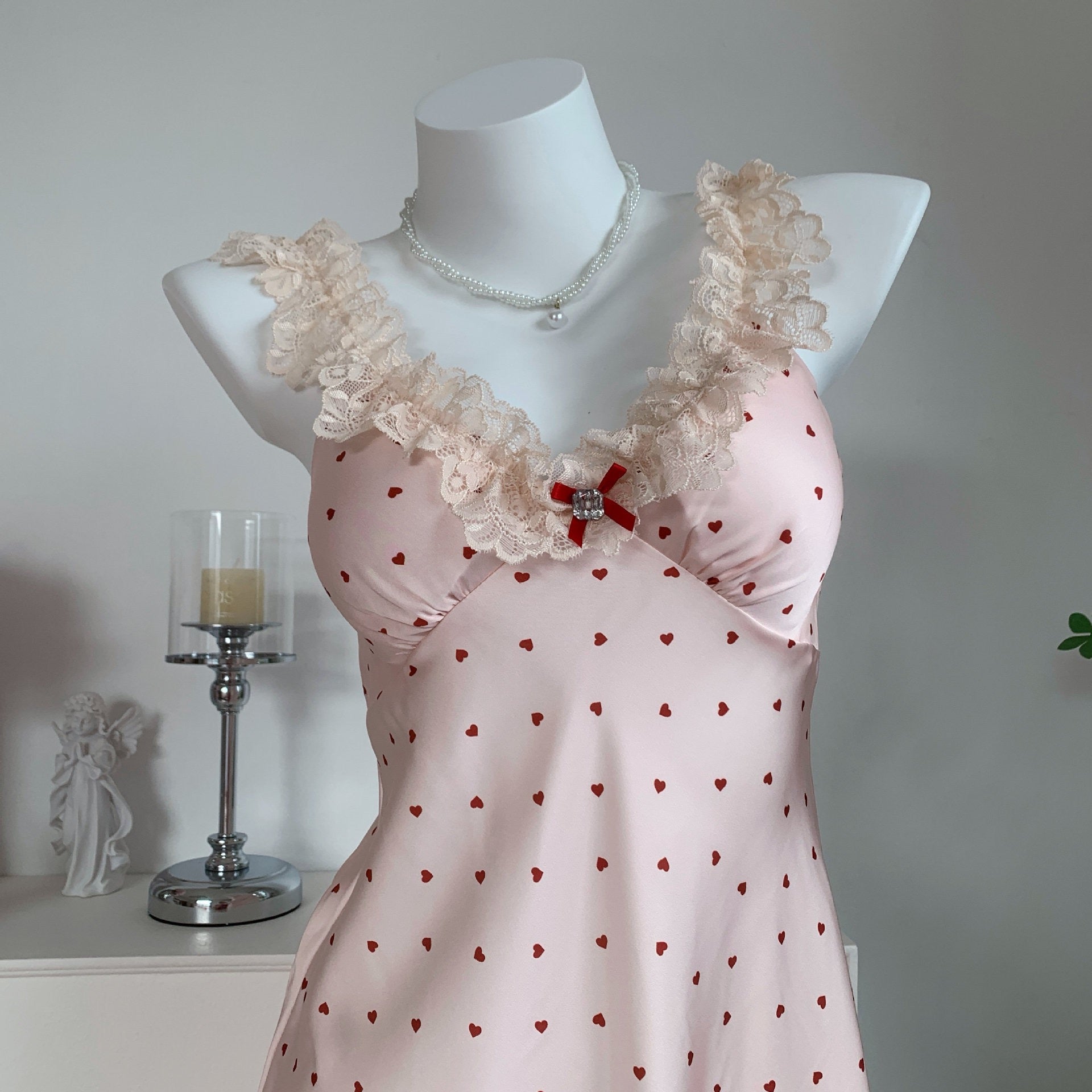 Rosie Hearts Lace Slip Dress